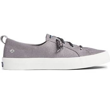 Sperry Crest Vibe Textile Sparkle Siva - Damske Tenisky